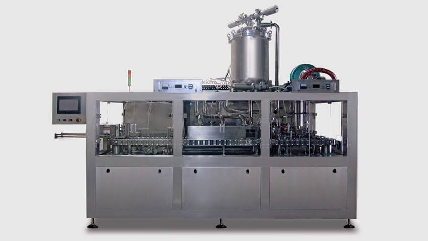 Aseptic filling machine for carton milk